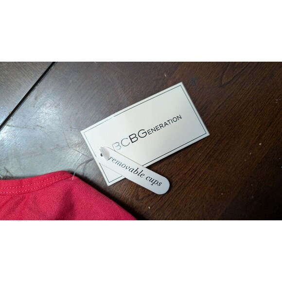 BCBGeneration Sports Bra Size L Racerback Removable Pad Workout Yoga Fitness Gym - Picture 4 of 6